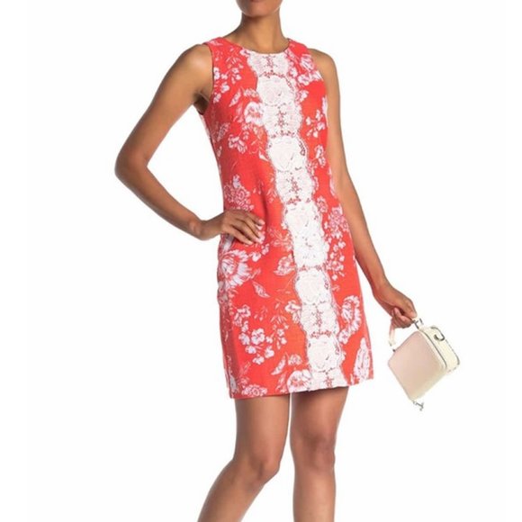 Vince Camuto Dresses & Skirts - ❤️sold❤️Vince Camuto Floral Lace Front Sleeveless Dress